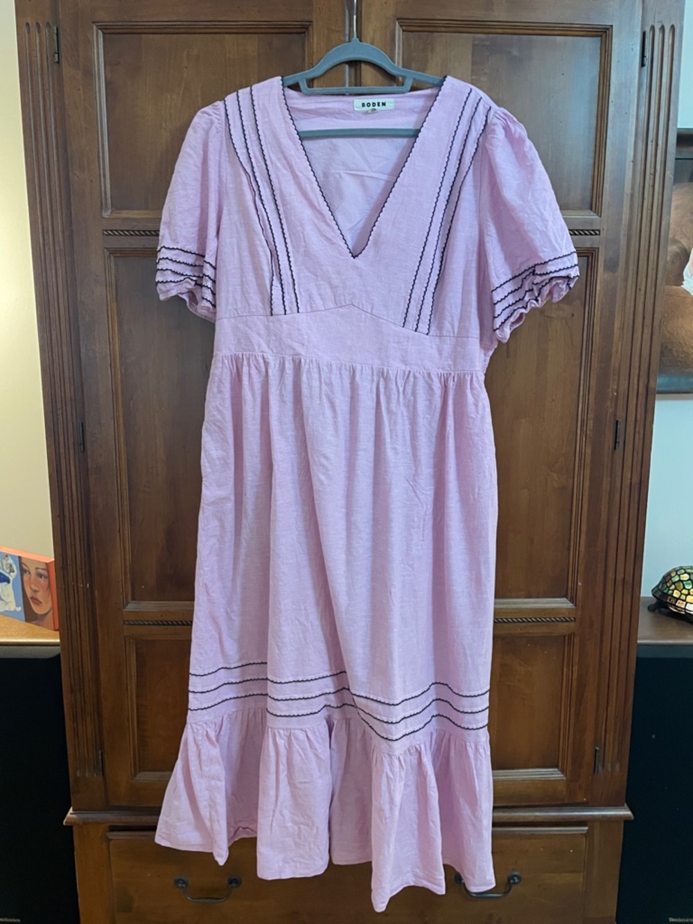 Boden Linen Maxi Dress, US20 (UK22). EUC